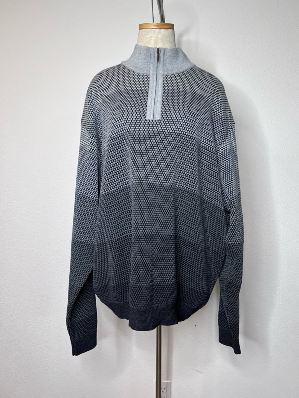 St. Croix Long Sleeve Wool Sweater Made in USA